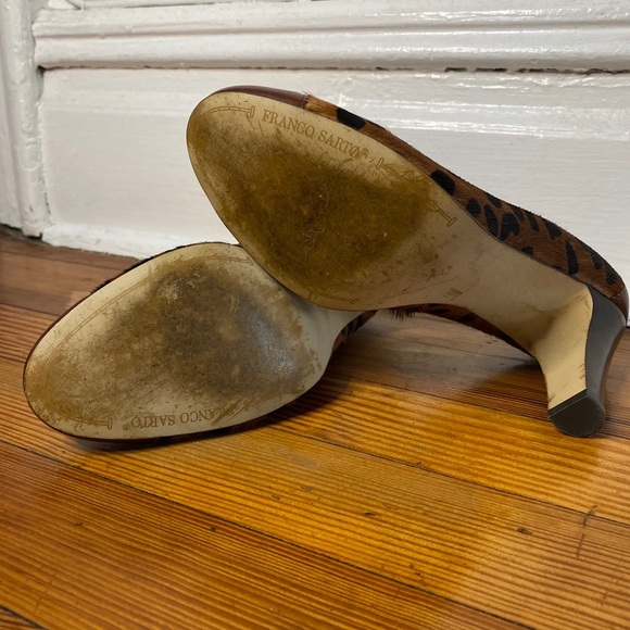 Franco Sarto Pony Hair Animal Print Pumps - Picture 8 of 8